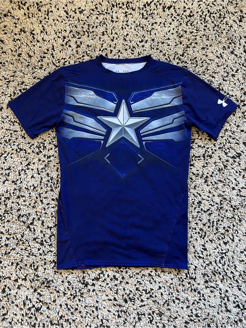 Under Armour Captain America Compression Shirt Winter Soldier Men’s Size XL